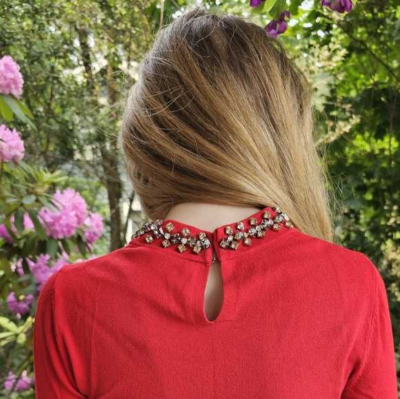 Ann Taylor Embellished Rhinestone Top - Picture 3 of 5